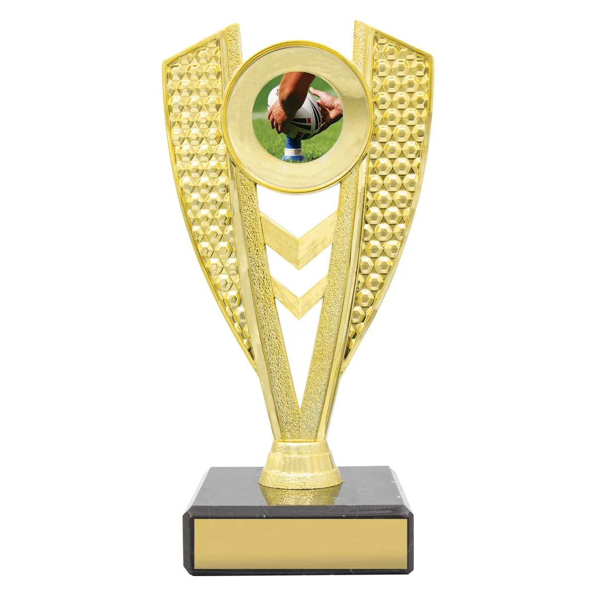 Gold modus holder with plastic / marble construction