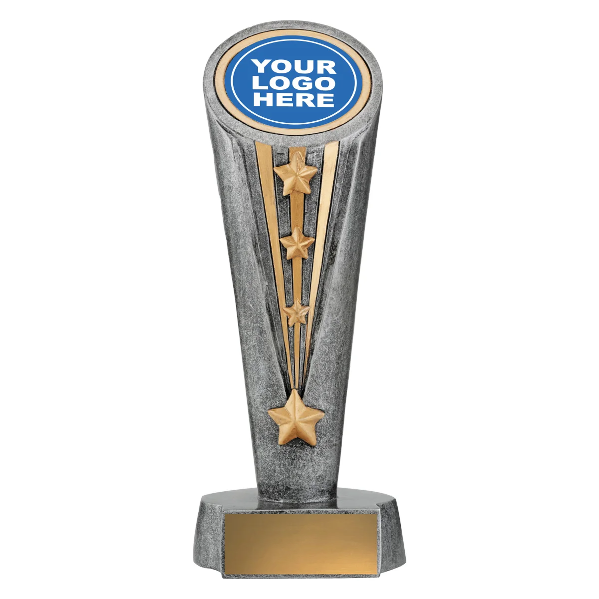 Silver / gold monument holder with resin construction