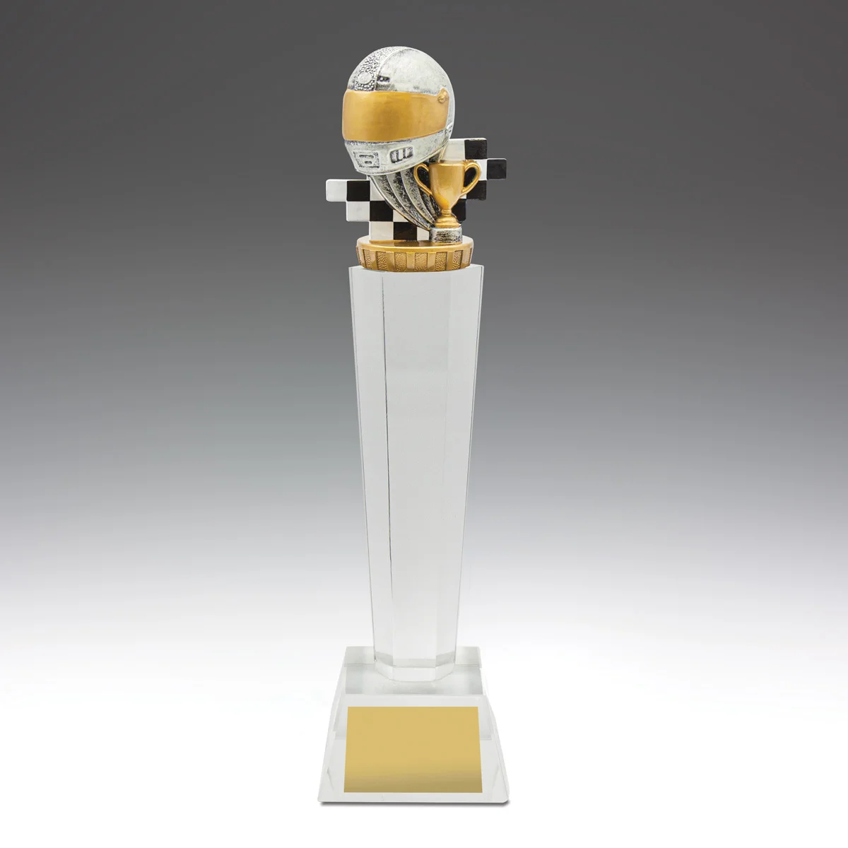 Motorsport crystal with crystal construction