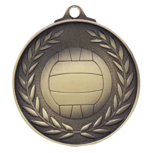 Gold netball antique gold with metal construction