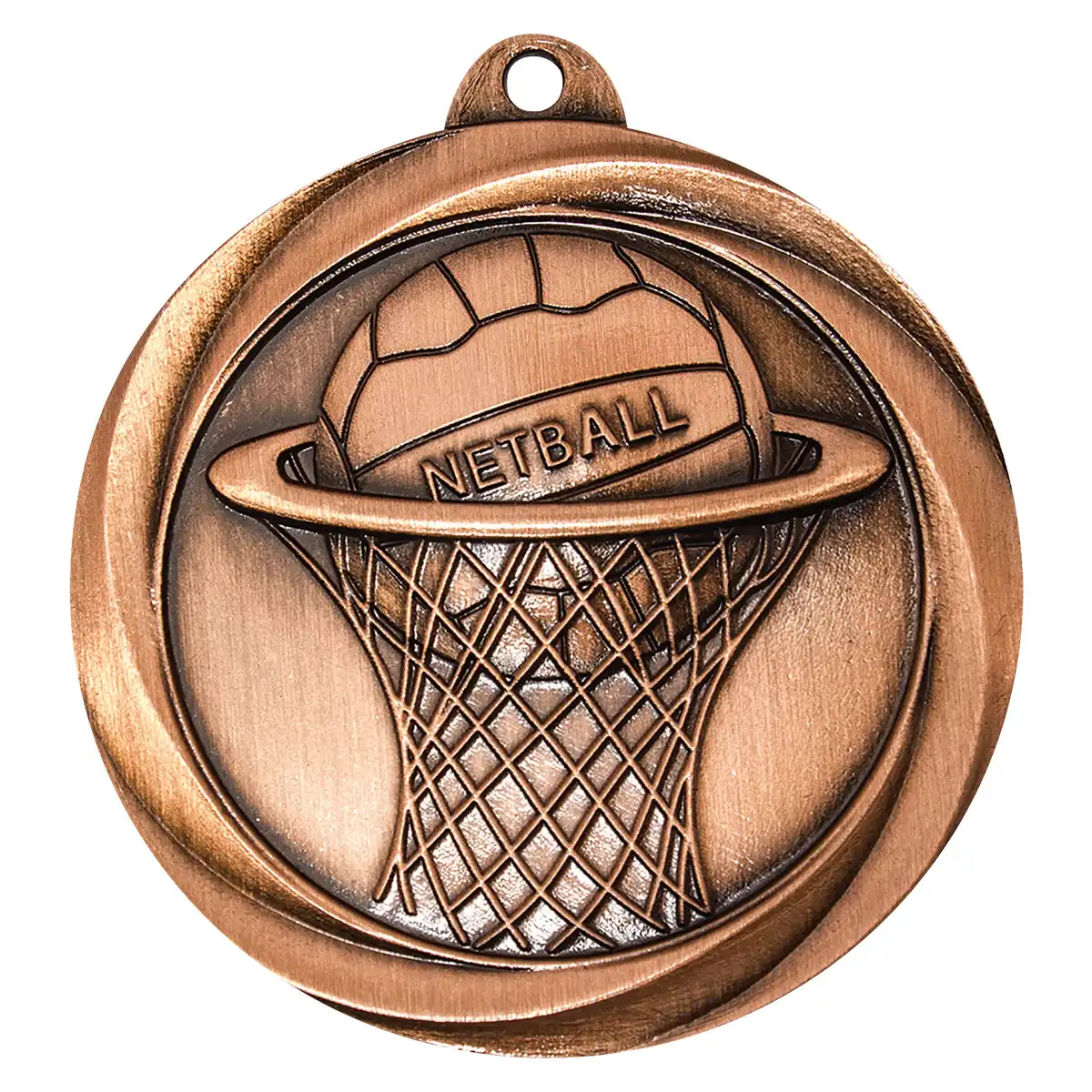 Bronze netball econo with metal construction