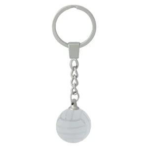 Netball keychain with crystal construction