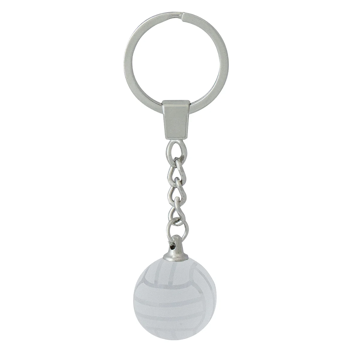 Netball keychain with crystal construction