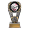 Silver netball polaris - colour with resin construction