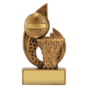 Gold netball pulse with resin construction