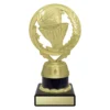 Black netball torch with plastic / marble construction