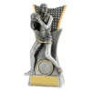 Silver netball vanguard with resin construction