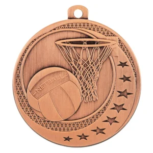 Bronze netball wayfare with metal construction
