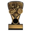 Black / gold nova mini - trail bike with plastic construction