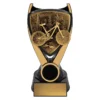 Black / gold nova - trail bike with resin construction