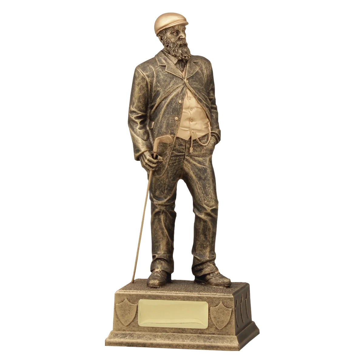 Gold old tom morris with resin construction