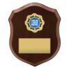 Walnut olive shield with timber construction