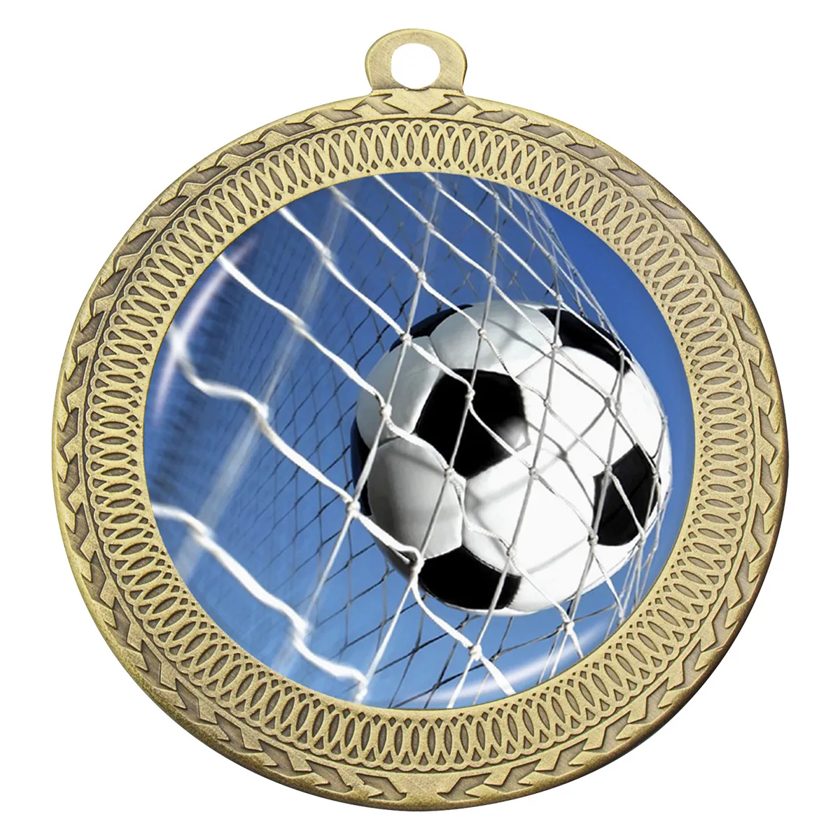 Gold ovation - ball in net with metal construction