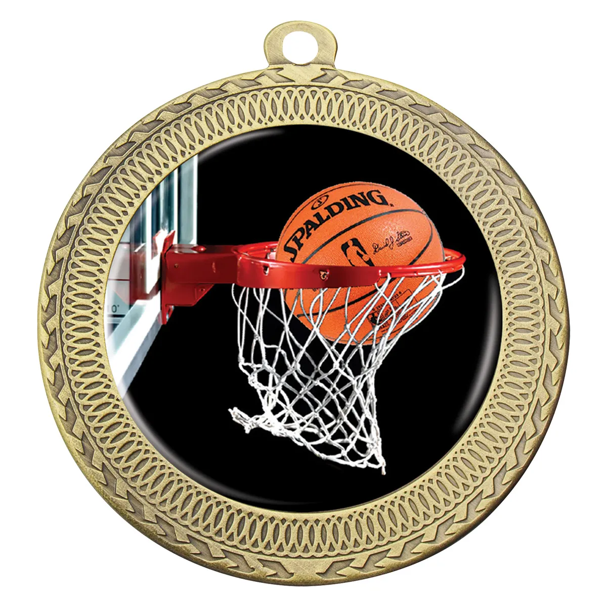 Gold ovation - basketball with metal construction