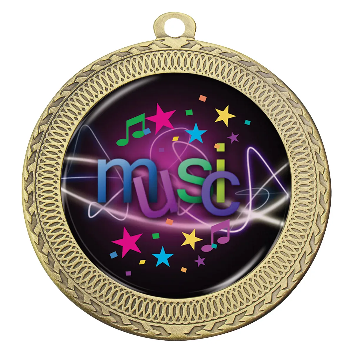 Gold ovation - music with metal construction