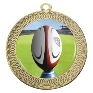 Gold ovation - rugby with metal construction