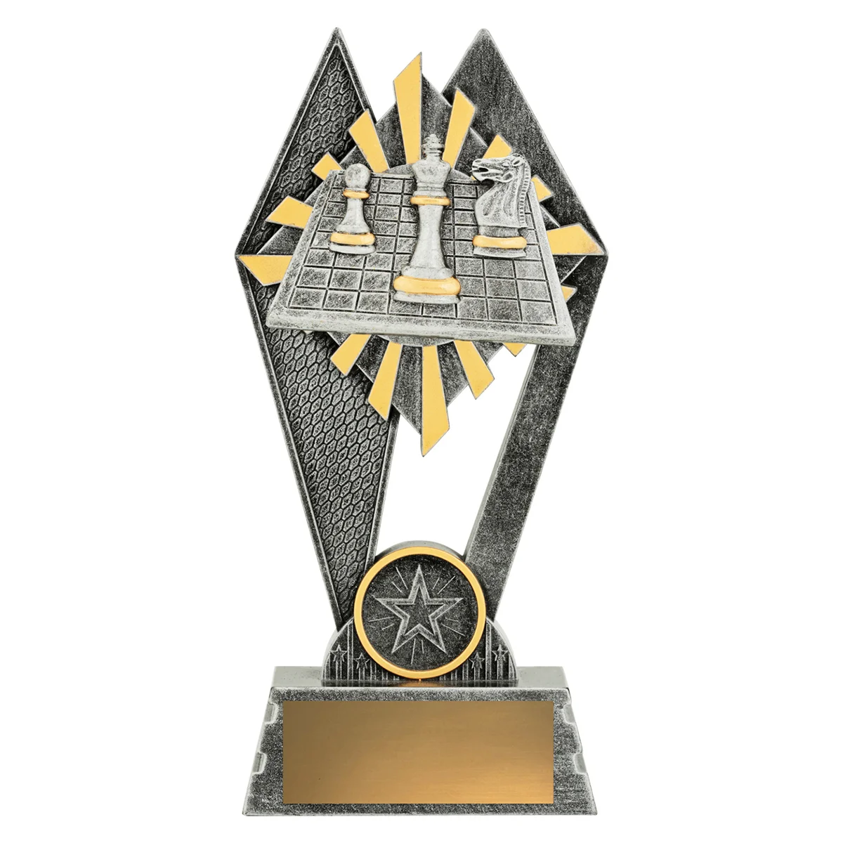 Silver peak - chess with resin construction