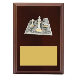 Walnut peak plaque chess with timber construction