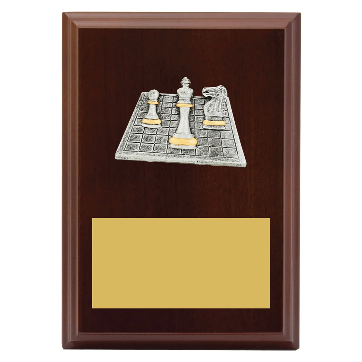 Walnut peak plaque chess with timber construction