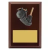 Walnut peak plaque cricket with timber construction