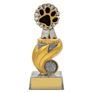 Silver pet flame with resin construction