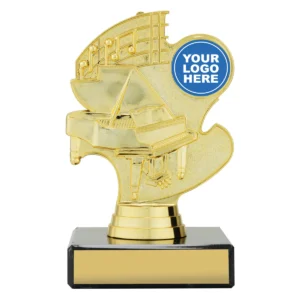 Gold piano theme with plastic / marble construction