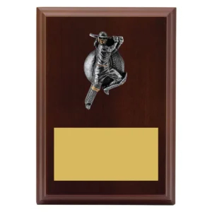 Walnut plaque - female batting with timber construction