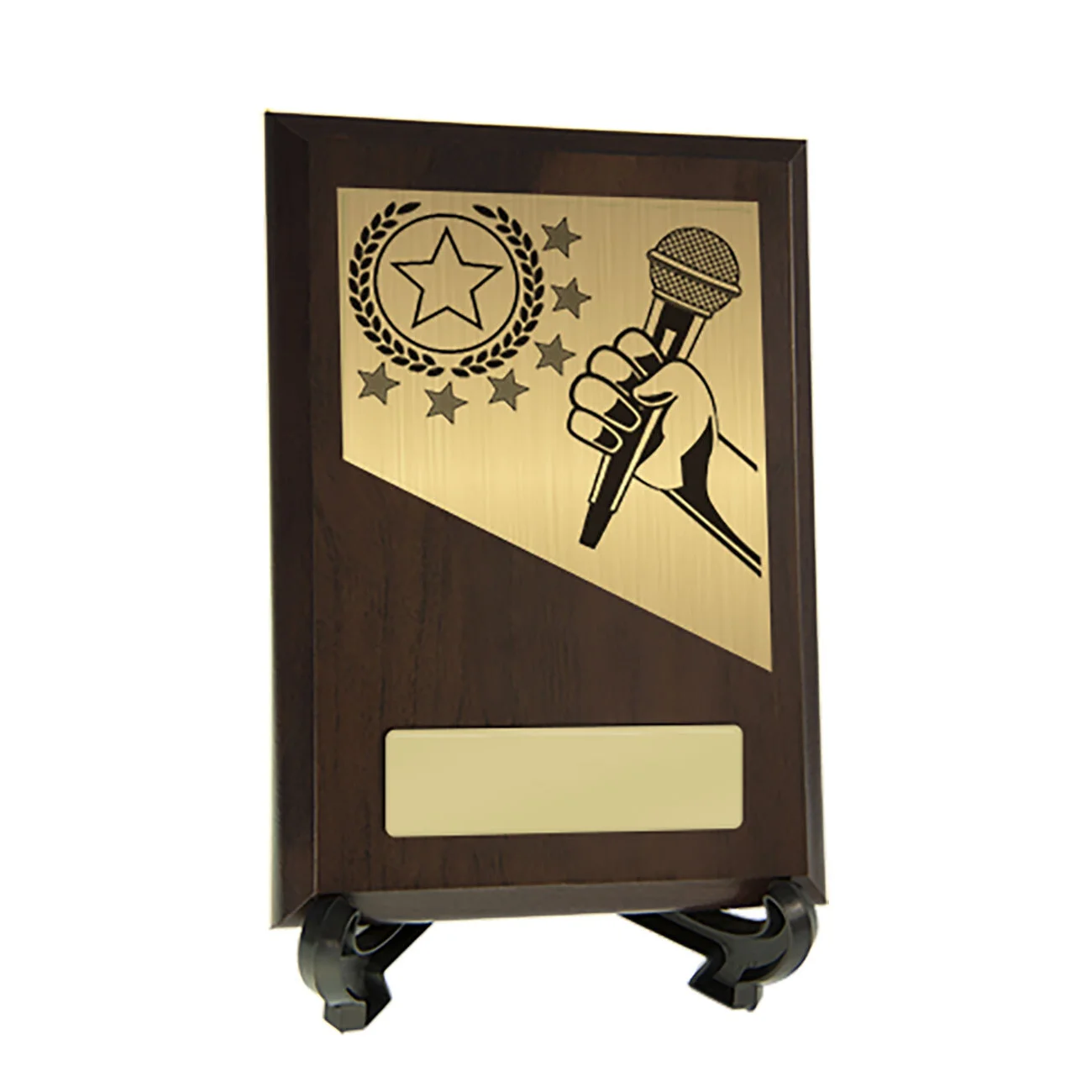 Cherry / gold plaque with public speaking trim with timber / epoxy construction