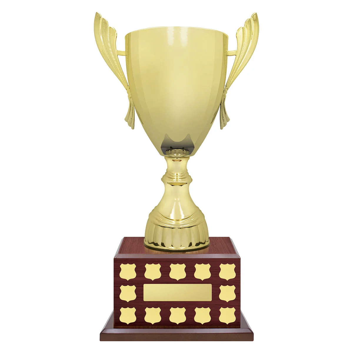 Walnut prestige cup perpetual with metal / plastic / timber construction