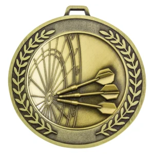 Gold prestige medal darts with metal construction