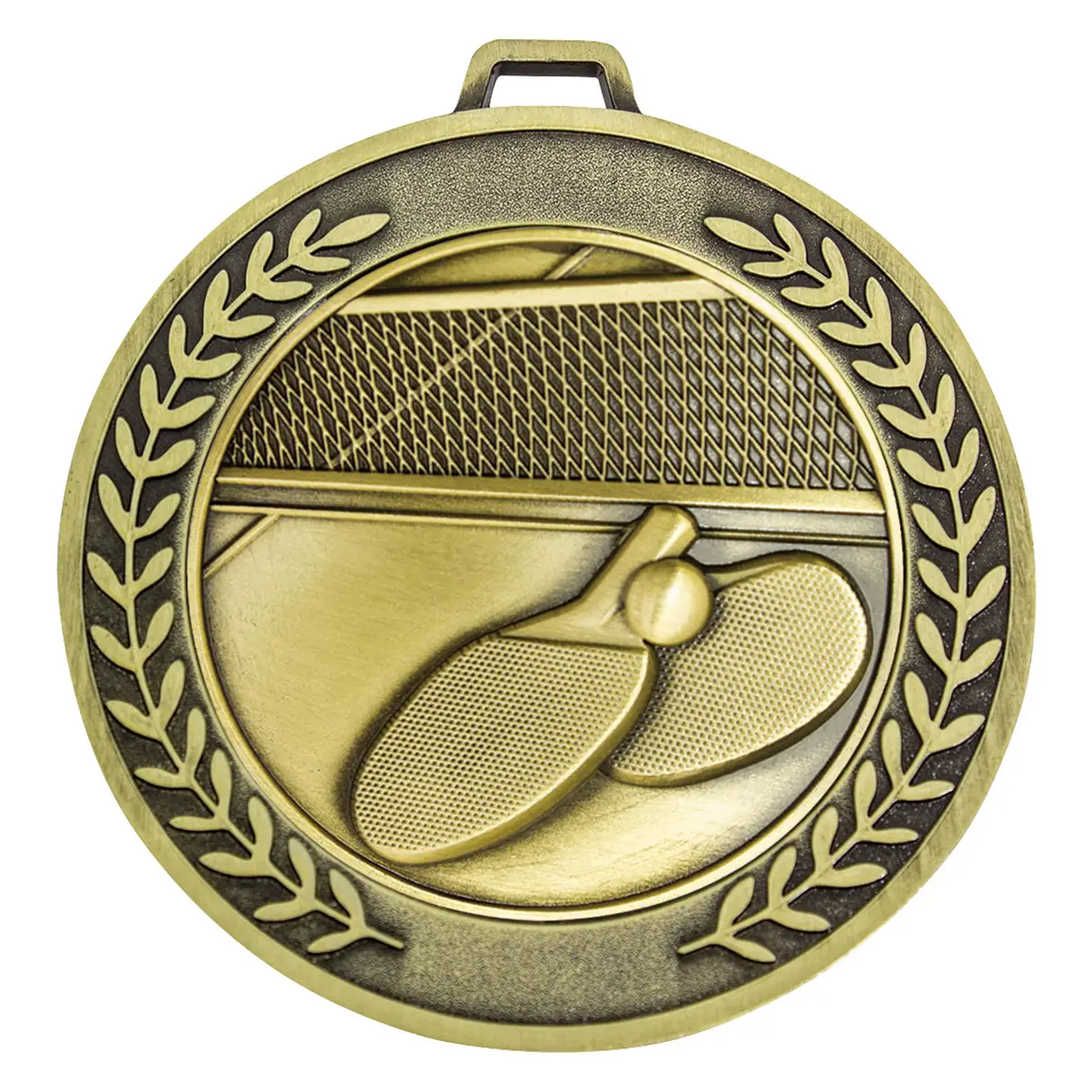 Gold prestige medal table tennis with metal construction