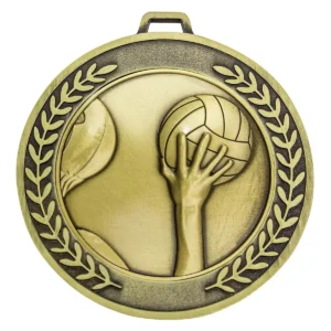 Gold prestige medal water polo with metal construction