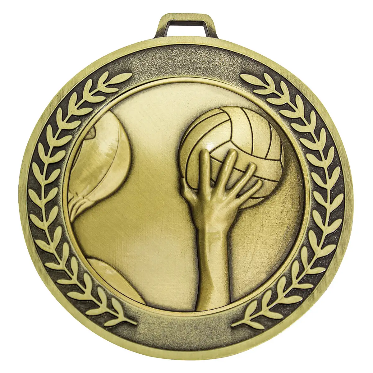 Gold prestige medal water polo with metal construction