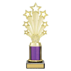 Purple purple fanfare with plastic / marble construction