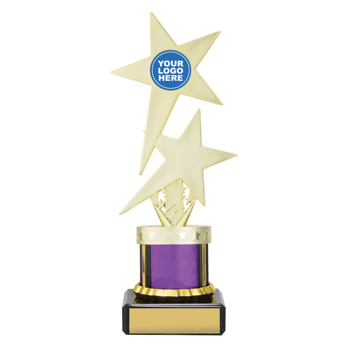 Purple purple twin star with plastic / marble construction