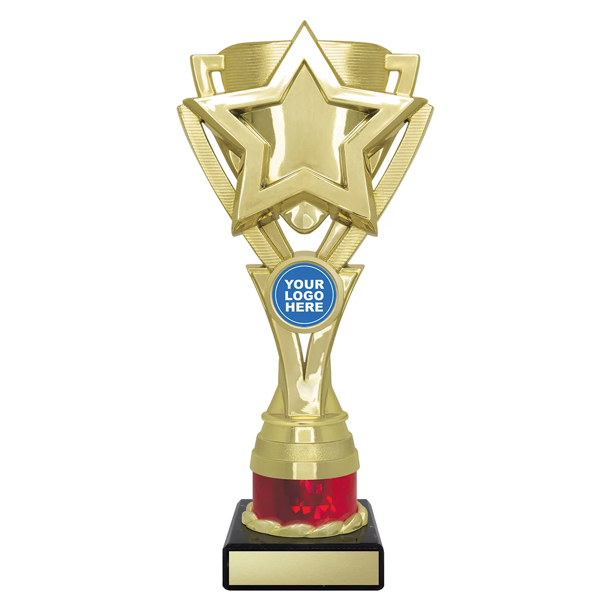Red red kudos cup with plastic / marble construction