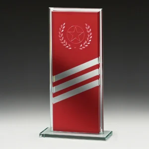 Red red quest glass with glass construction