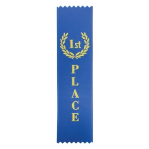 Blue ribbon - 1st place with ribbon construction
