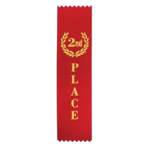 Red ribbon - 2nd place with ribbon construction