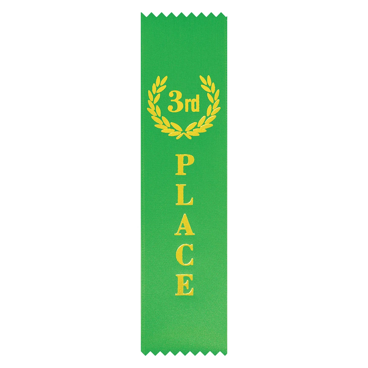 Green ribbon - 3rd place with ribbon construction
