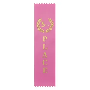 Pink ribbon - 5th place with ribbon construction