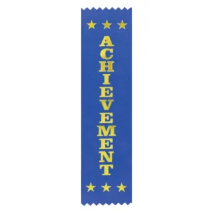 Blue ribbon - achievement with ribbon construction