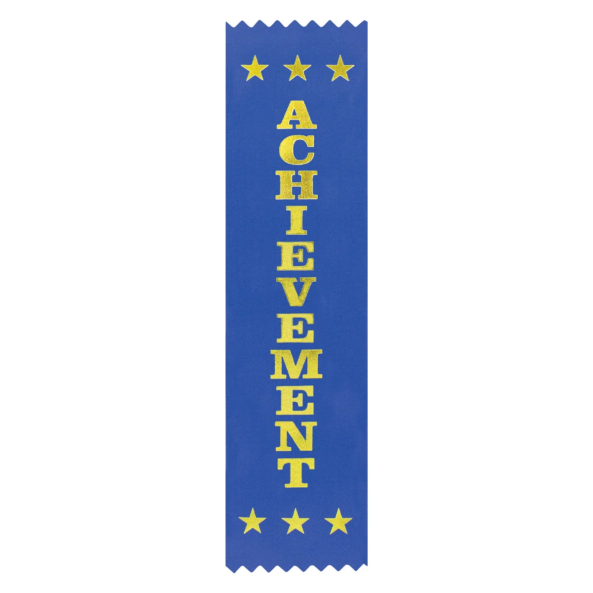 Blue ribbon - achievement with ribbon construction