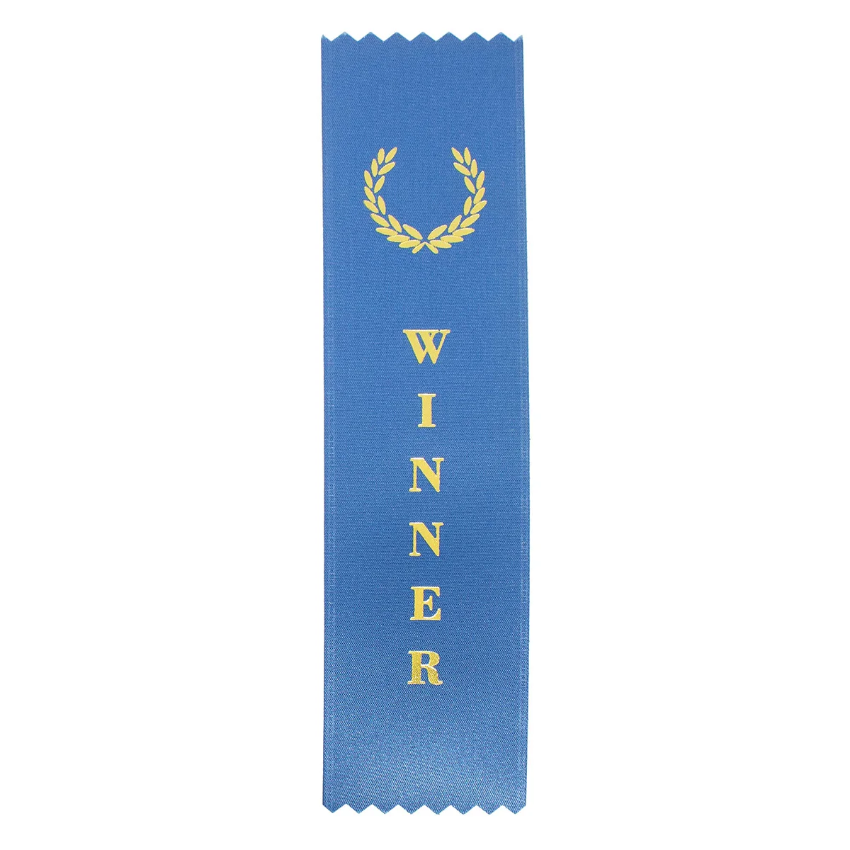 Blue ribbon - winner with ribbon construction