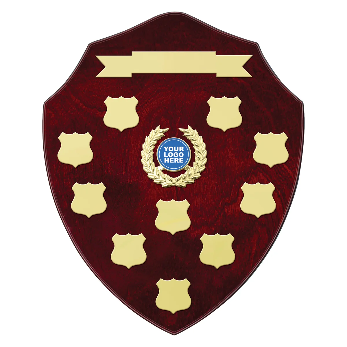 Rosewood rosebud shield perpetual with timber construction
