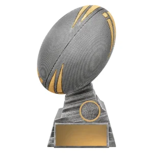 Silver rugby mainstay with resin construction