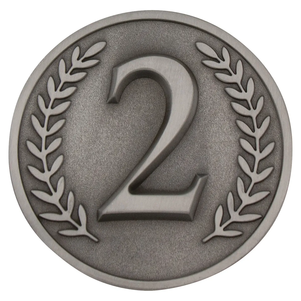 Silver second place prestige with metal construction