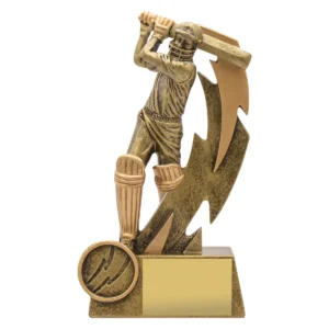 Gold shazam batsman with resin construction