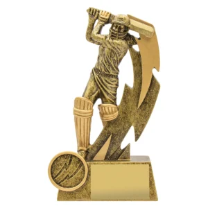 Gold shazam batting - female with resin construction