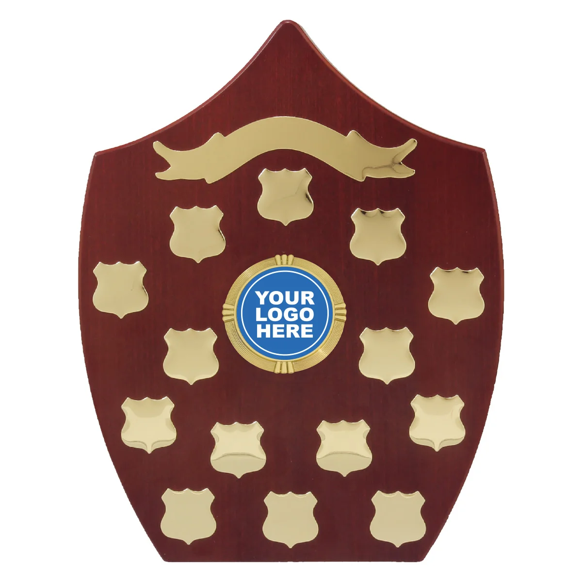 Walnut shield perpetual with timber construction
